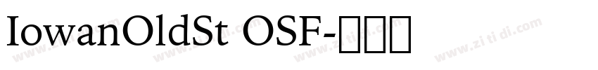 IowanOldSt OSF字体转换